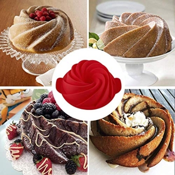 SHEbaking Silicone Fluted Cake Mold for Easy Baking