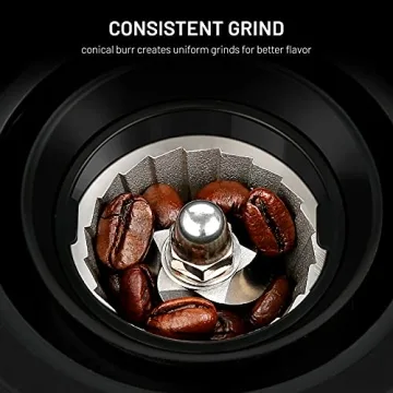 Secura Conical Burr Coffee Grinder with 35 Grind Settings