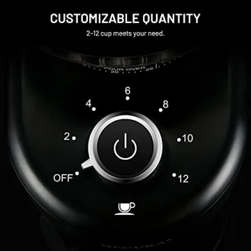 Secura Conical Burr Coffee Grinder with 35 Grind Settings