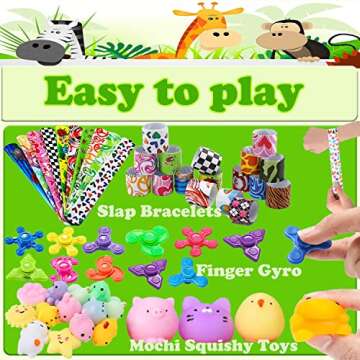 Dilycery 107 PCS Party Favors for Kids - Fun and Safe