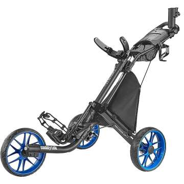 CaddyTek 3 Wheel Golf Push Cart for Easy Maneuvering
