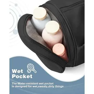 Small Gym Bag for Women,Waterproof Workout Bag Mini Duffle Bag Womens Spotrs Gym Bags Small Travel Duffel Bag with Wet Pocket Carry on Weekender Bags for Dance Swimming,Gym,Yoga,Fitness Black