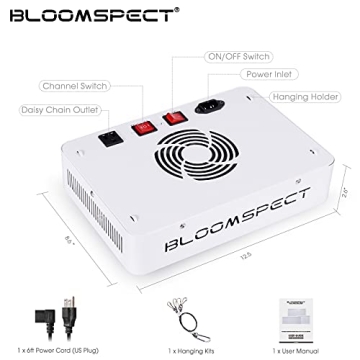 BLOOMSPECT 1000W LED Grow Light for Indoor Plants