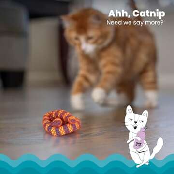 Catstages Catnip Plaque Away Pretzel Dental Chew Toy