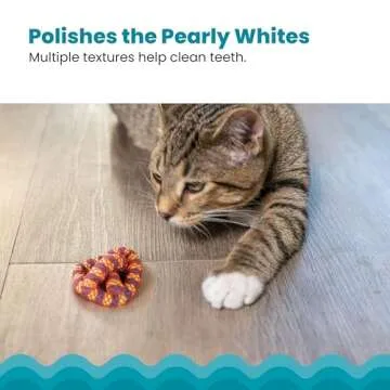 Catstages Catnip Plaque Away Pretzel Dental Chew Toy