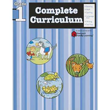 Complete Curriculum: Grade 1 (Flash Kids Harcourt Family Learning)