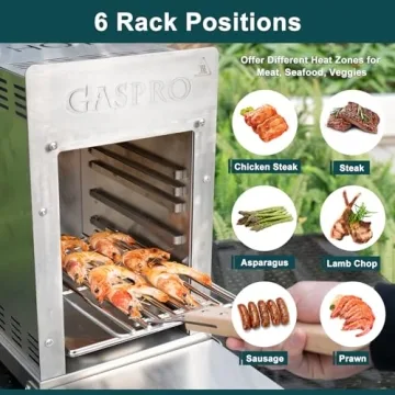 Affordable GASPRO 1500℉ Infrared Steak Grill for Home Cooking