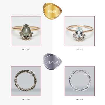 Premium Jewelry Cleaning Kit for Gold & Silver - 2 Jars