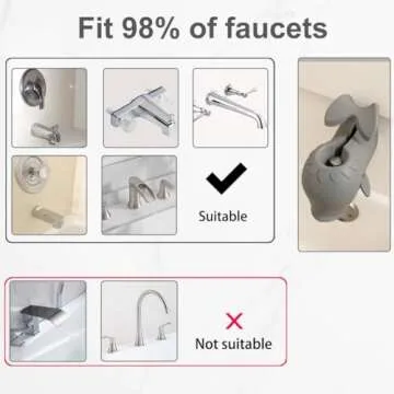 Bath Spout Cover, Faucet Cover Baby Protector Bath Tub Faucet Cover Protector for Kids, Silicone Bathtub Spout Cover for Baby Kids Toddlers Safety Protection Accessories