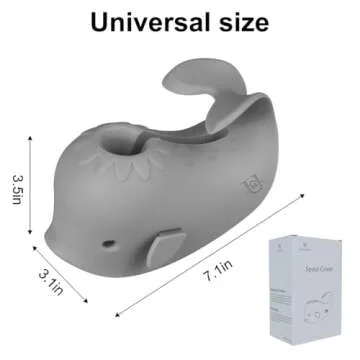 Bath Spout Cover, Faucet Cover Baby Protector Bath Tub Faucet Cover Protector for Kids, Silicone Bathtub Spout Cover for Baby Kids Toddlers Safety Protection Accessories