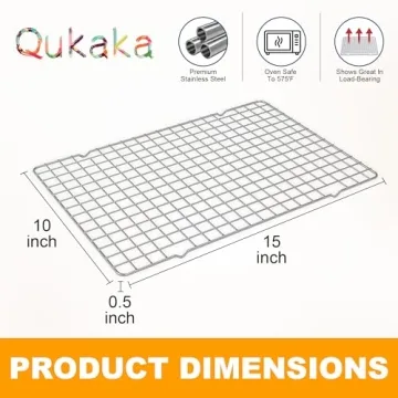 Durable Stainless Steel Cooling Racks - Ideal for Baking