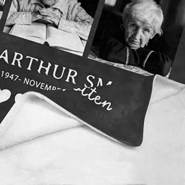 Custom Memorial Blanket - Personalized Keepsake Gift