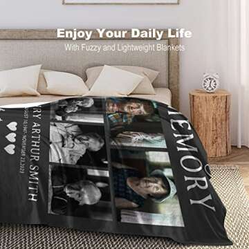 Custom Memorial Blanket - Personalized Keepsake Gift