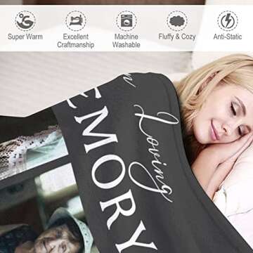 Custom Memorial Blanket - Personalized Keepsake Gift