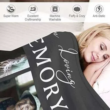 Custom Memorial Blanket - Personalized Keepsake Gift
