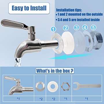 Stainless Steel Spigot for Berkey & Gravity Water Filters