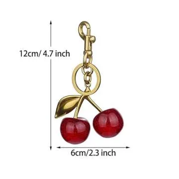 Flexita Cherry Bag Charm Stylish Keykeychain for Fashion Lovers