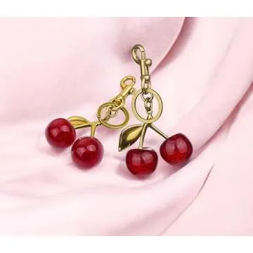 Flexita Cherry Bag Charm Stylish Keykeychain for Fashion Lovers