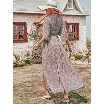 ANRABESS Women’s Loose Boho Floral Maxi Dress Summer