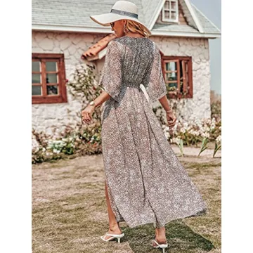 ANRABESS Women’s Loose Boho Floral Maxi Dress Summer