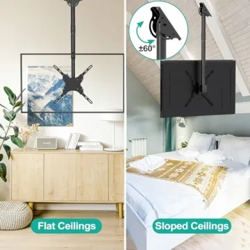 WALI Ceiling Mount for 26-65 Inch TVs - Adjustable