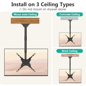WALI Ceiling Mount for 26-65 Inch TVs - Adjustable