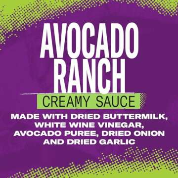 Taco Bell Creamy Avocado Ranch Sauce - 12 Ounce Bottle