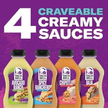 Taco Bell Creamy Avocado Ranch Sauce 12oz - Iconic Flavor
