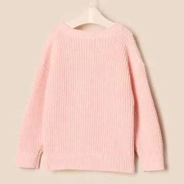 Amazon Essentials x Sofia Grainge Unisex Babies' Pullover Sweater, Light Pink, 12 Months