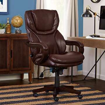 Serta Conway Big & Tall Executive Office Chair - Ergonomic Comfort for All Heights
