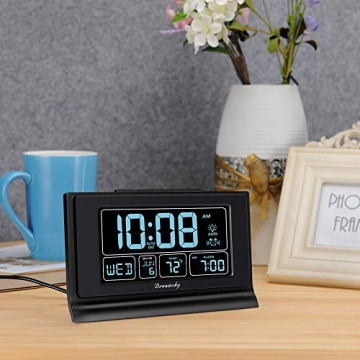 DreamSky Alarm Clock with USB Port and Backup Battery