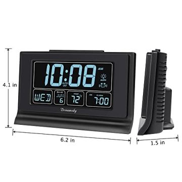 DreamSky Alarm Clock with USB Port and Backup Battery