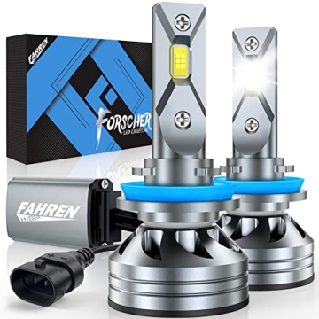 FAHREN H11/H9/H8 Light Bulb - 24000LM Super Brighter, 6500K Cool White