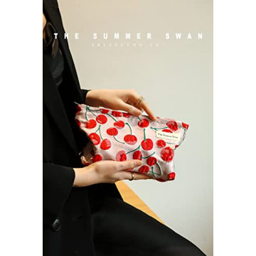 Discover The Summer Swan Large Aesthetic Makeup Bag