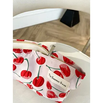 Discover The Summer Swan Large Aesthetic Makeup Bag