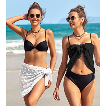 Ekouaer Sarong Coverups Lightweight Chiffon Wraps