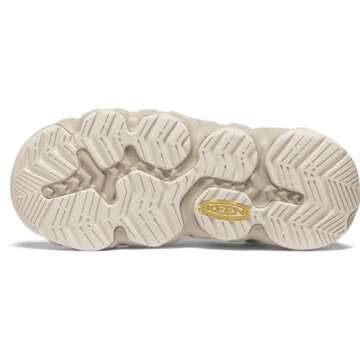 KEEN Women's Hyperport H2 Breathable Easy On Comfortable Hiking and Water Sandals, Birch/Plaza Taupe, 9.5