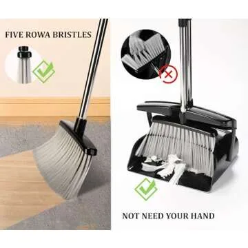 Effortless Broom and Dustpan Set for Spotless Spaces