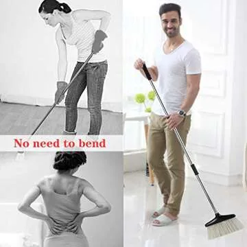 Effortless Home Cleaning with Broom and Dustpan Set
