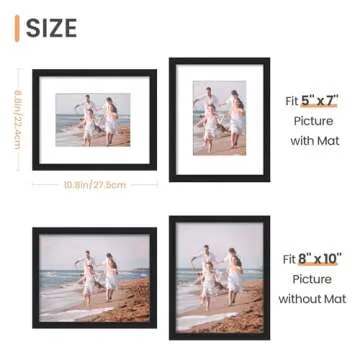 Upsimples 8x10 Picture Frame Set of 5 for Stylish Displays