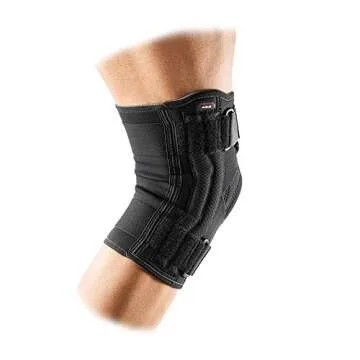 McDavid Knee Brace Support with Side Stays, Compression Knee Sleeve & Cross Straps for Patellar Tendon Support, Tendonitis, Arthritis Pain Relief, Recovery, Knee Brace for Men and Women