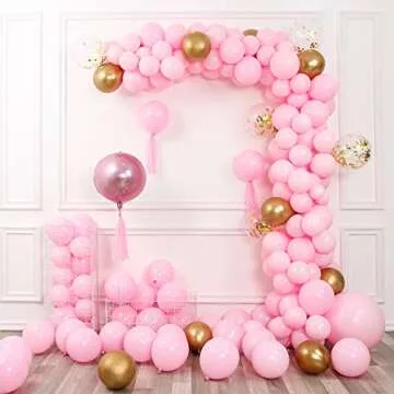 Pastel Pink Balloons for Party Decorations 12 Inch 50pcs