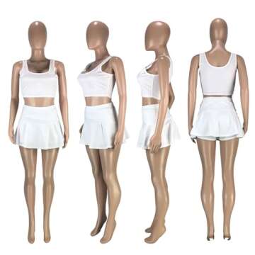 Athletic Women’s Tennis Skirt Sets - Stylish & Versatile