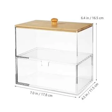 Dryer Sheet Holder Dispenser,Acrylic Dryer Sheet Container Box with Drawers and Lid for Laundry Room Organization, Storage Dryer and Fabric Sheet, Dryer Balls, Clothes Pins