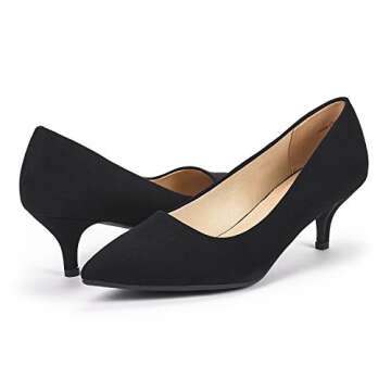 DREAM PAIRS Elegant D'Orsay Pointed Toe Pumps for Women