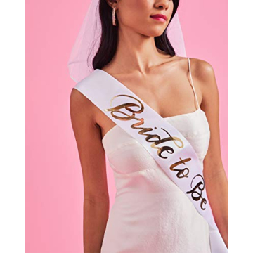 xo, Fetti Bachelorette Sash and Veil Kit for Celebrations