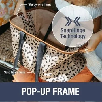 CleverMade Collapsible LUXE Tote - Stylish and Practical Utility Bag