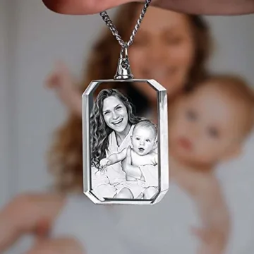 Personalized Laser Etched 3D Necklace for Gifts