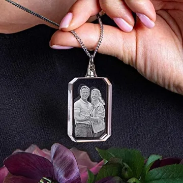 Personalized Laser Etched 3D Necklace for Gifts