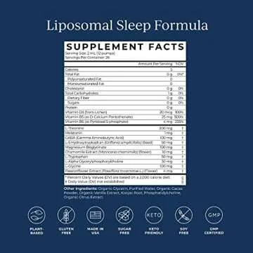 CYMBIOTIKA Sleep Supplement Vegan Liposomal Formula 1.7 Fl Oz
